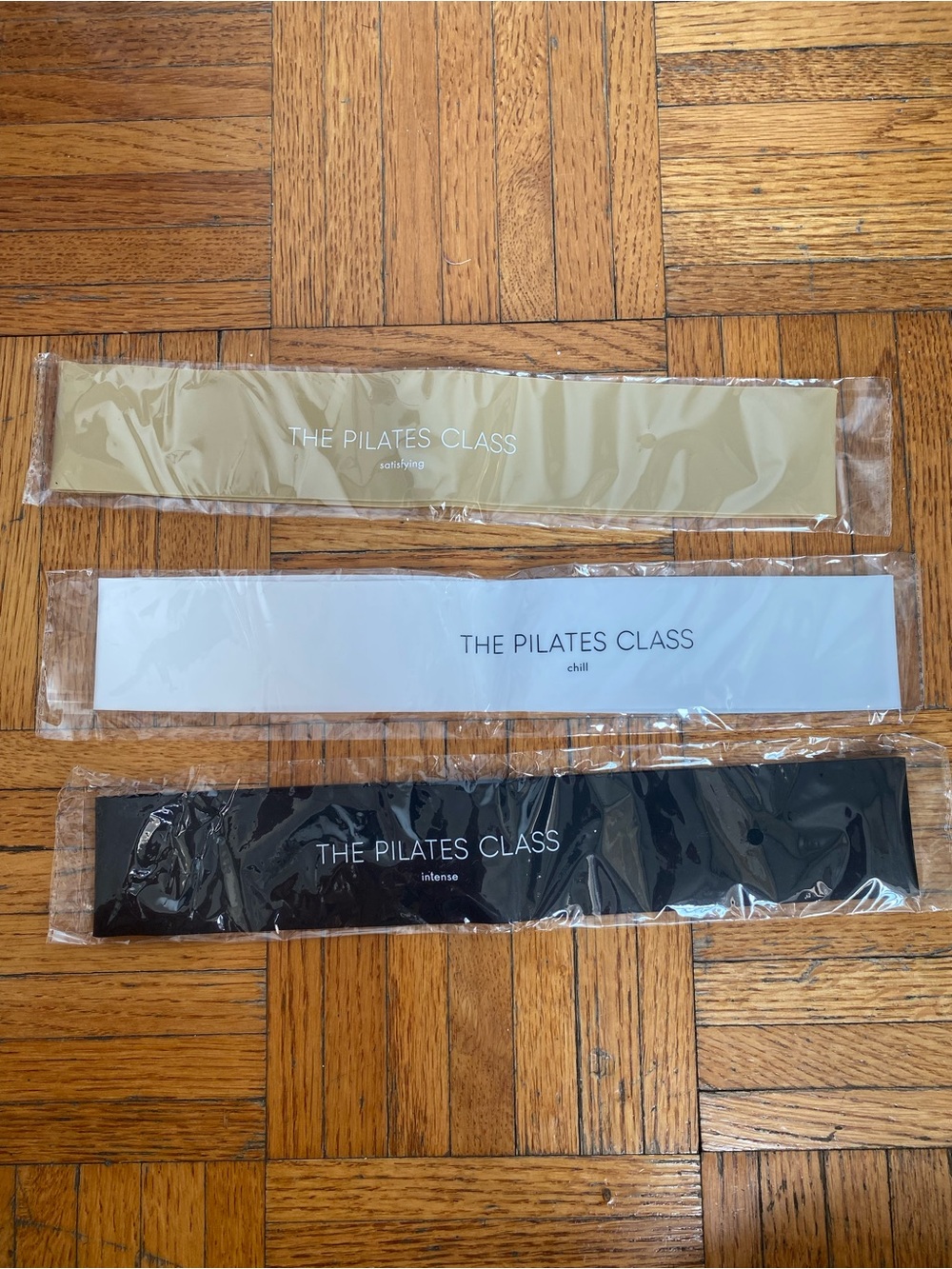 Never-Used 3-Set of "Level Up" Workout Resistance Bands from The Pilates Class